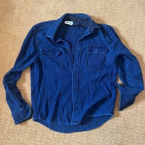 Taylor Stitch The Division Shirt in Indigo Twill - Large
